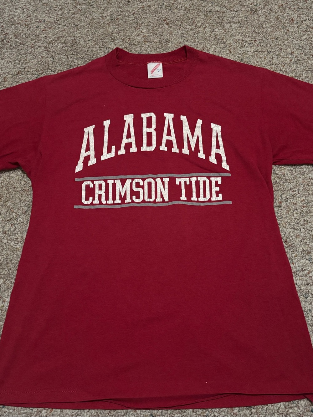 Vintage 90s Jerzees Alabama Crimson Tide Tee Sz L USA